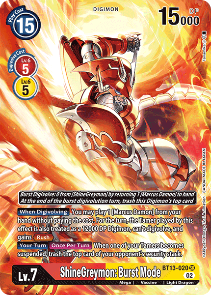 ShineGreymon: Burst Mode, BT13-020-p1