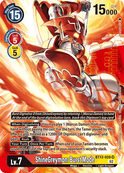 ShineGreymon: Burst Mode, BT13-020-p2