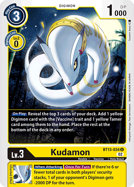 Kudamon, BT13-034