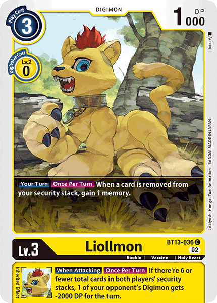 Liollmon, BT13-036