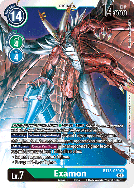 Examon, BT13-059