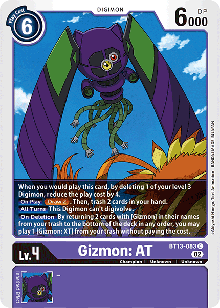 Gizmon: AT, BT13-083