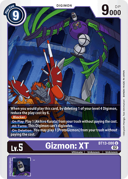 Gizmon: XT, BT13-086