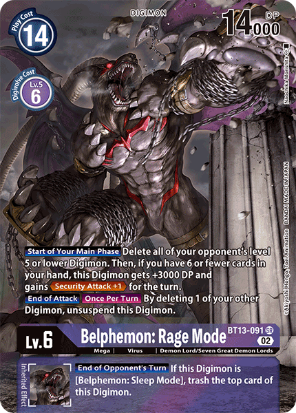 Belphemon: Rage Mode, BT13-091-p1