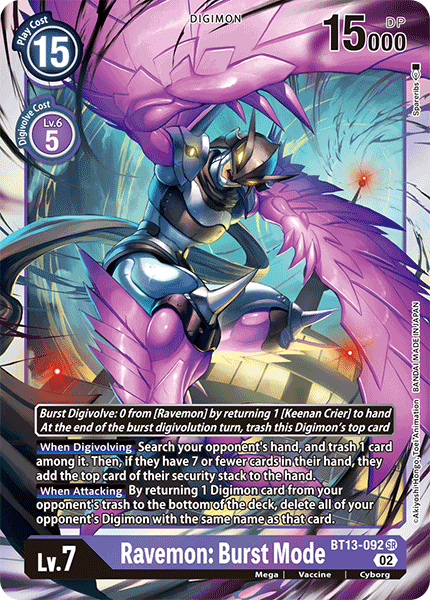 Ravemon: Burst Mode, BT13-092