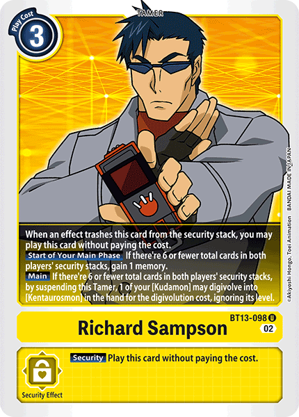 Richard Sampson, BT13-098