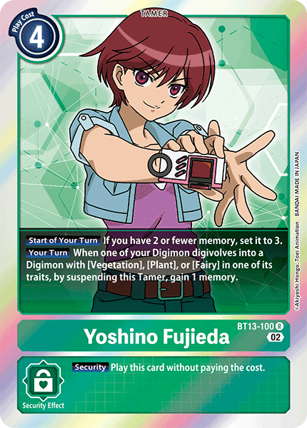 Yoshino Fujieda, BT13-100