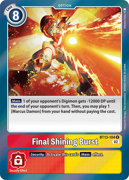 Final Shining Burst, BT13-104