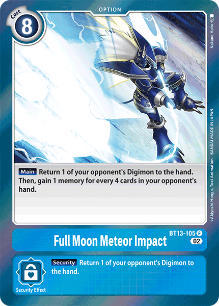 Full Moon Meteor Impact, BT13-105