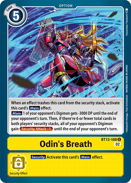 Odin's Breath, BT13-106