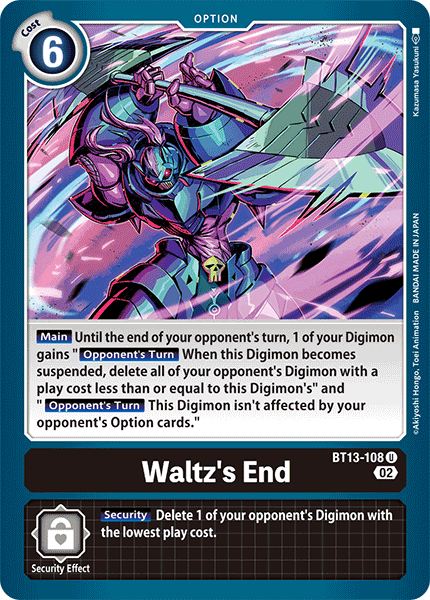 Waltz's End, BT13-108
