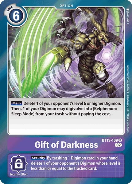 Gift of Darkness, BT13-109