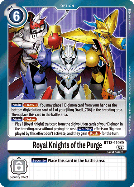 Royal Knights of the Purge, BT13-110
