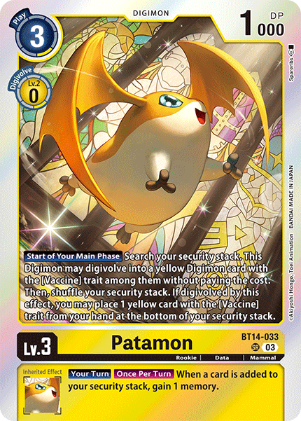 Patamon, BT14-033