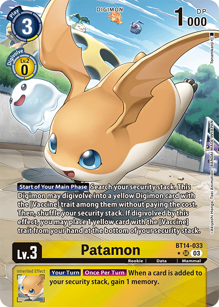 Patamon, BT14-033-p1
