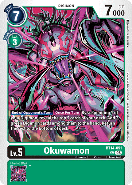 Okuwamon, BT14-051