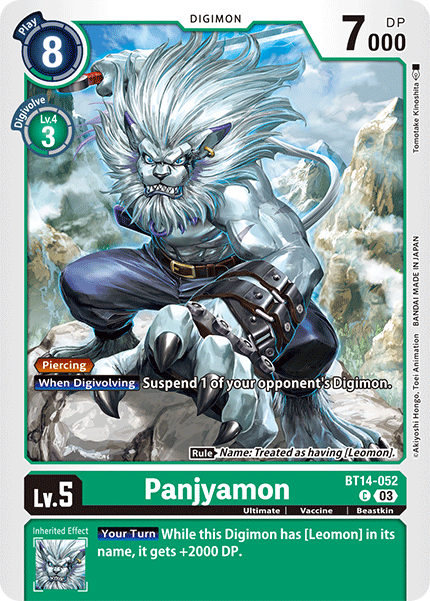 Panjyamon, BT14-052