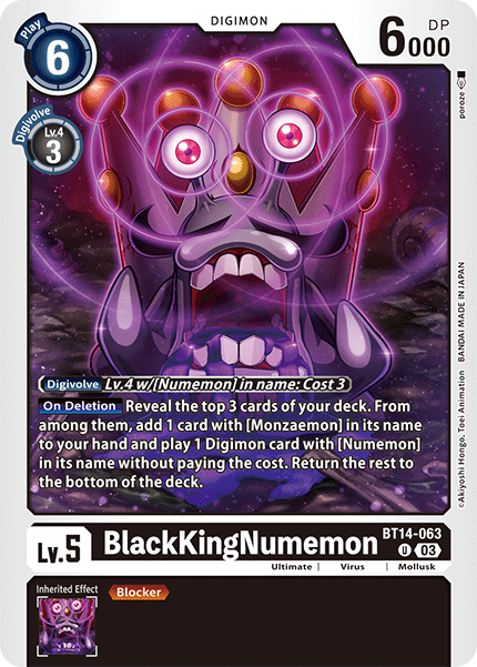 BlackKingNumemon, BT14-063