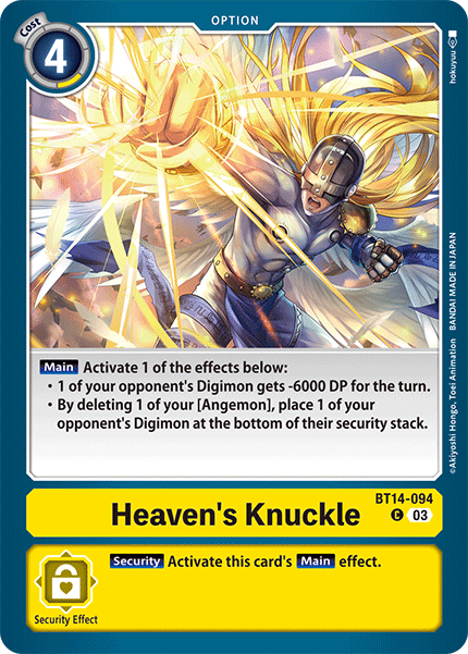 Heaven's Knuckle, BT14-094
