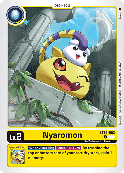 Nyaromon, BT15-003
