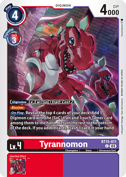 Tyrannomon, BT15-011