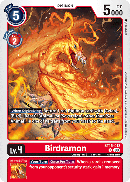Birdramon, BT15-013