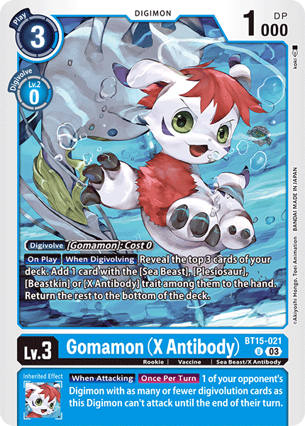Gomamon (X Antibody), BT15-021