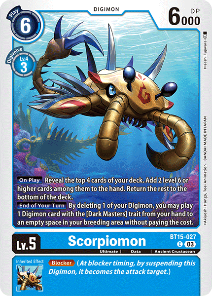 Scorpiomon, BT15-027