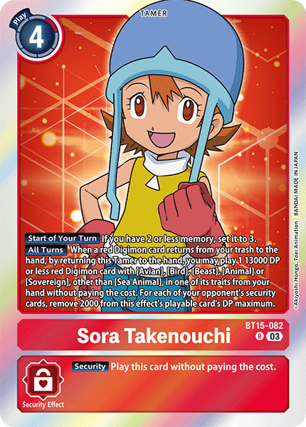 Sora Takenouchi, BT15-082