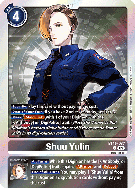 Shuu Yulin, BT15-087