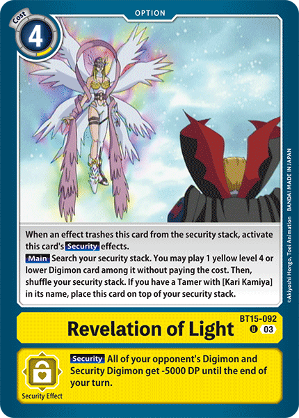 Revelation of Light, BT15-092