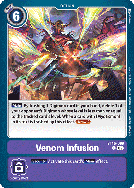 Venom Infusion, BT15-099