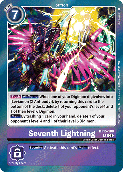 Seventh Lightning, BT15-100