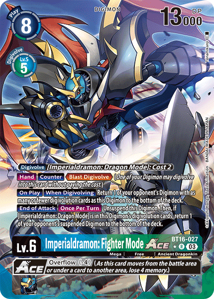Imperialdramon: Fighter Mode ACE, BT16-027-p1