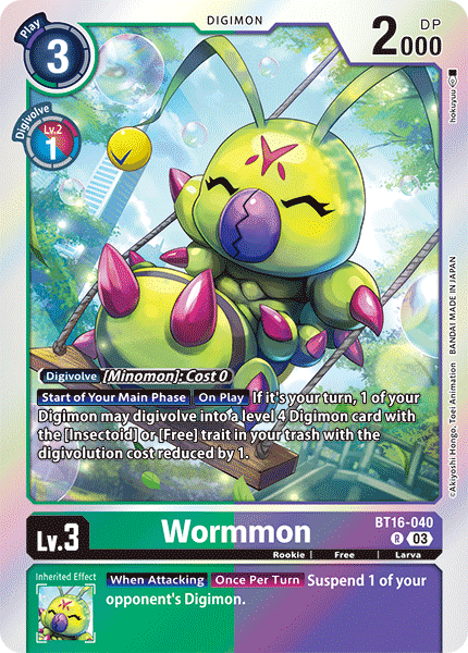 Wormmon, BT16-040
