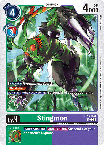 Stingmon, BT16-041