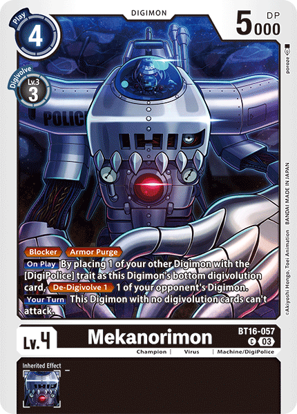Mekanorimon, BT16-057