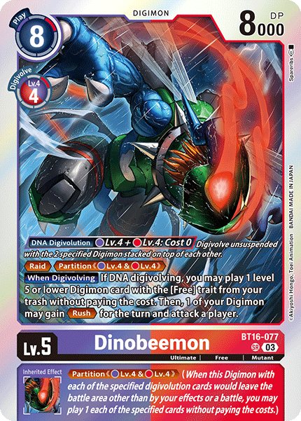 Dinobeemon, BT16-077