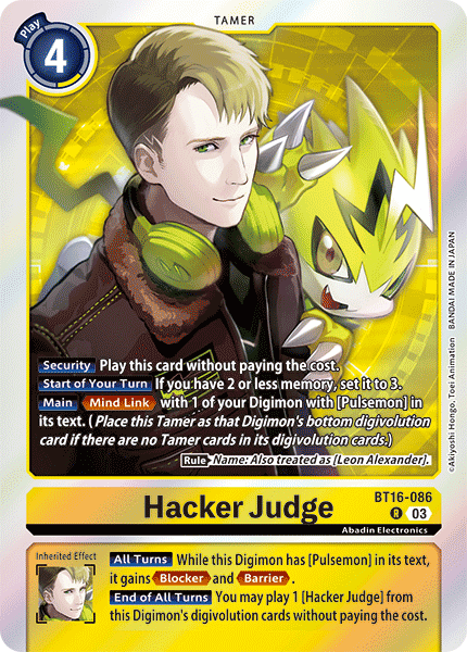 Hacker Judge, BT16-086