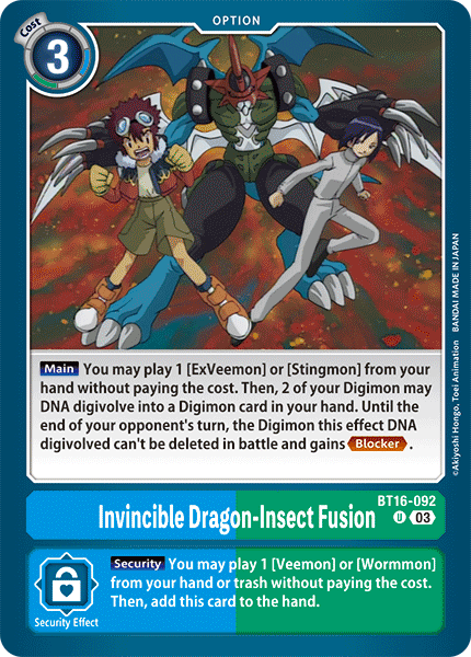 Invincible Dragon-Insect Fusion, BT16-092