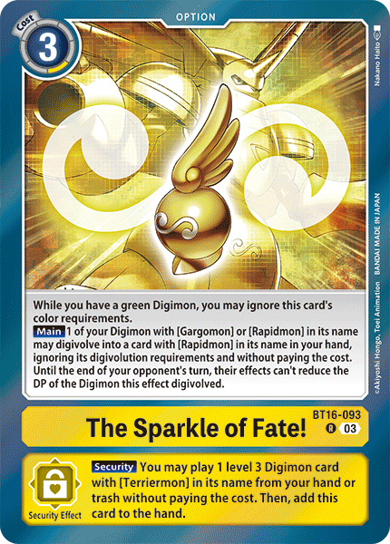 The Sparkle of Fate!, BT16-093
