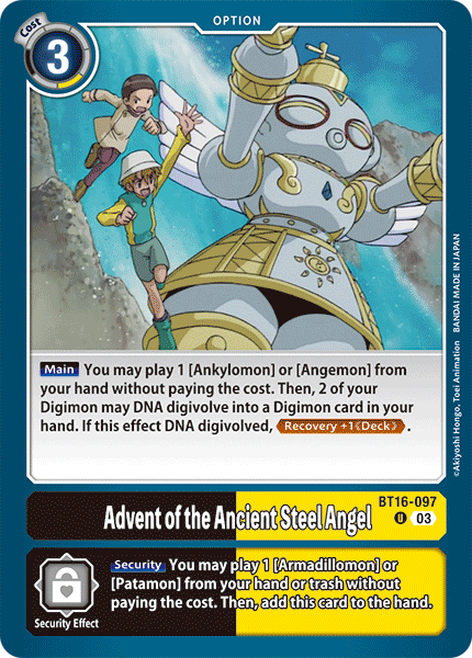 Advent of the Ancient Steel Angel, BT16-097