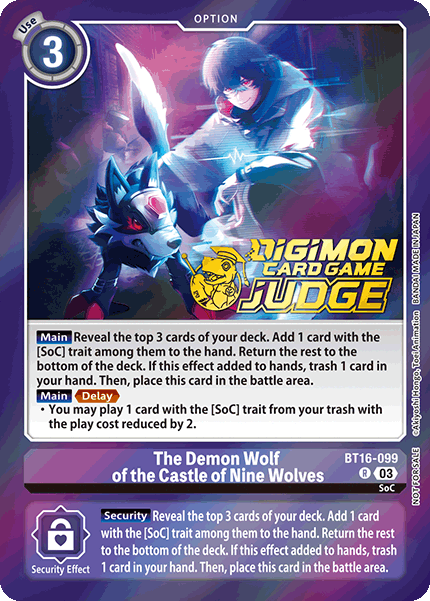 The Demon Wolf of the Castle of Nine Wolves, BT16-099-p1