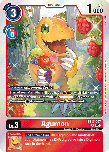 Agumon, BT17-007
