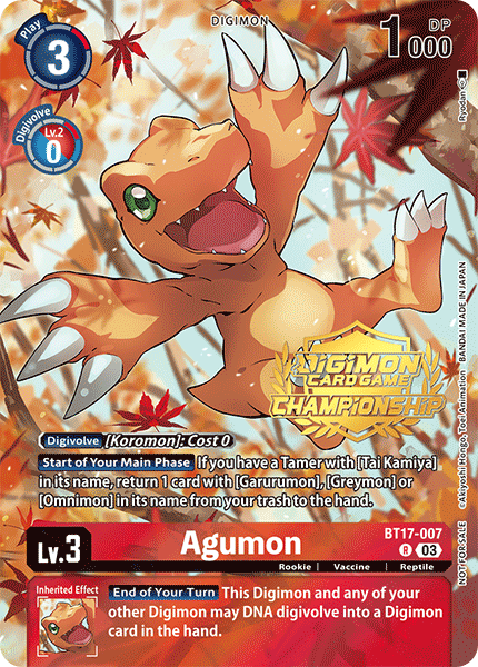 Agumon, BT17-007-p1
