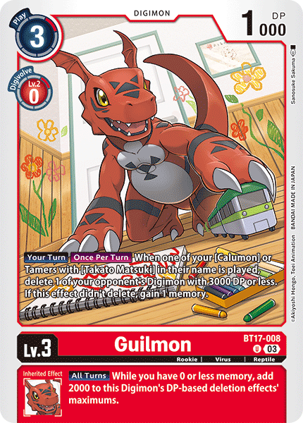 Guilmon, BT17-008