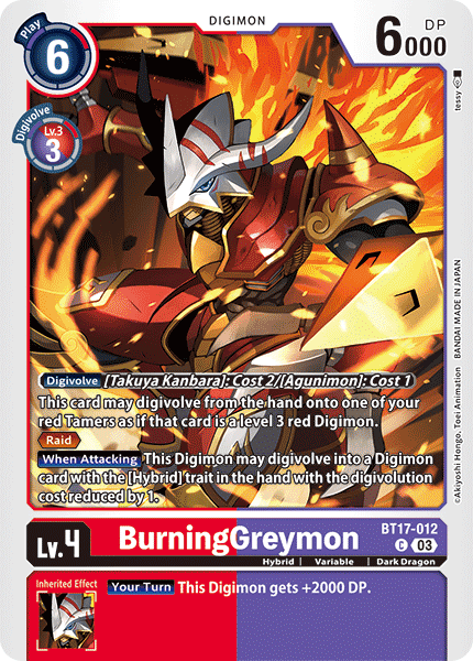 BurningGreymon, BT17-012