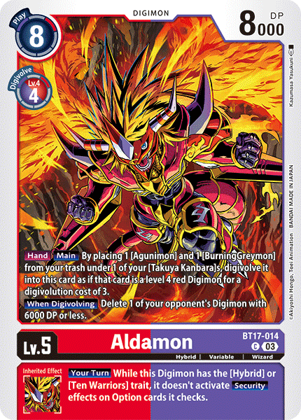 Aldamon, BT17-014
