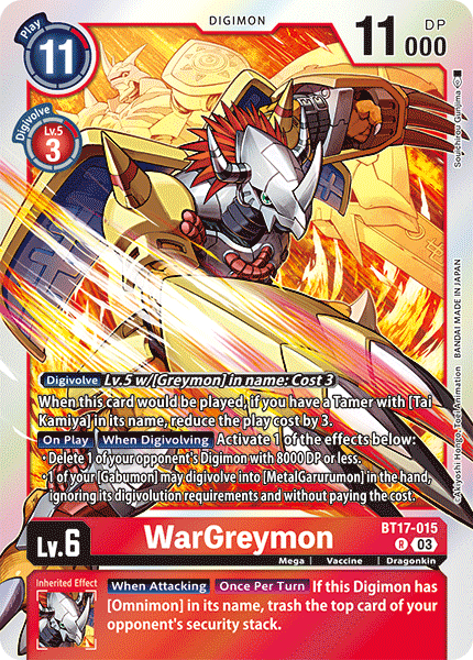 WarGreymon, BT17-015