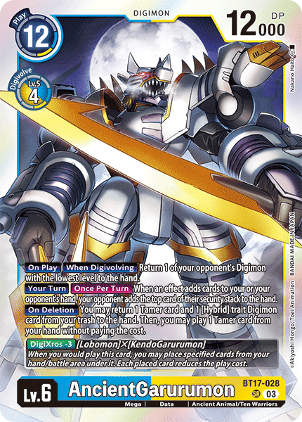 AncientGarurumon, BT17-028
